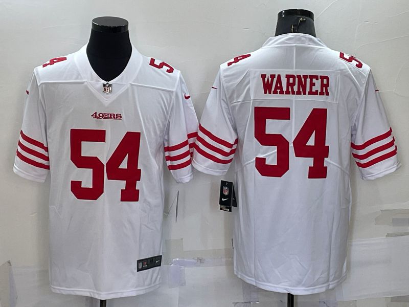 Men San Francisco 49ers #54 Warner White New 2022 Nike Limited Vapor Untouchable NFL Jersey